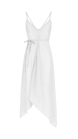 Sage Maxi Dress - White: White / One Size The Handloom