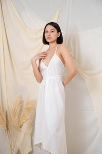 Sage Maxi Dress - White: White / One Size The Handloom