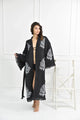 One Size woman's robe Organic Kimono in Black