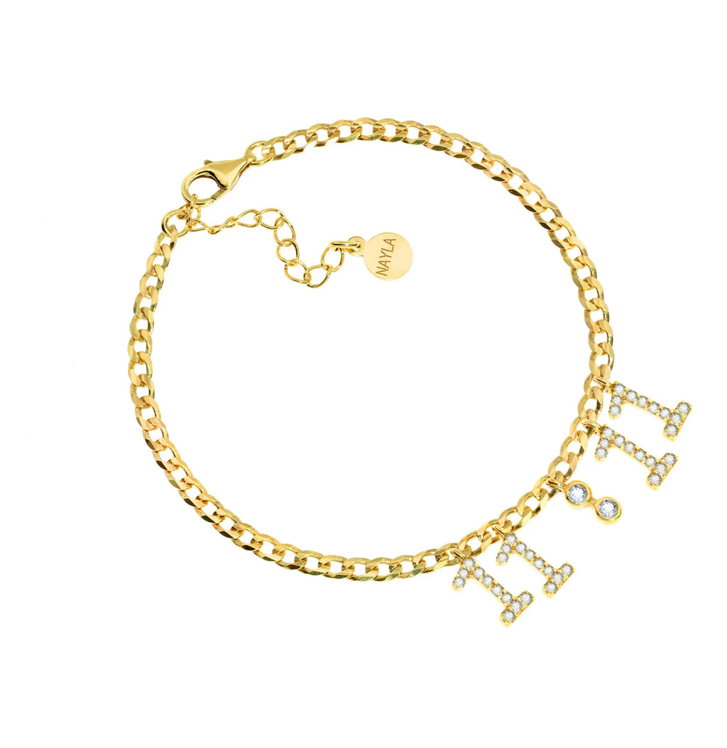 11:11 Cuban Chain Bracelet Gold Million Dollar Style
