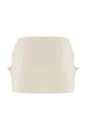 Ruffle Designed Skirt: Ecru / M NOCTURNE