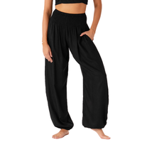 *BEST SELLER* Black Harem Pants with Pockets: M Lotus and Luna