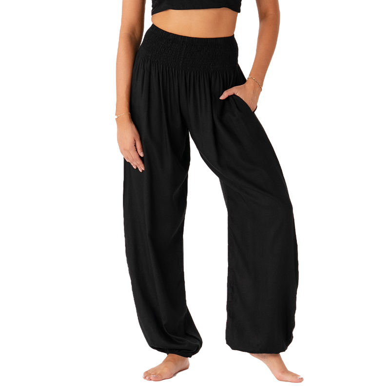 *BEST SELLER* Black Harem Pants with Pockets: M Lotus and Luna