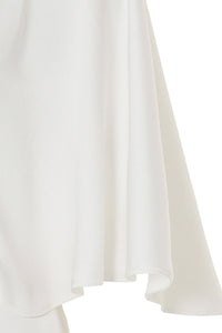Embellished V-Neck Dress: Ecru / M NOCTURNE