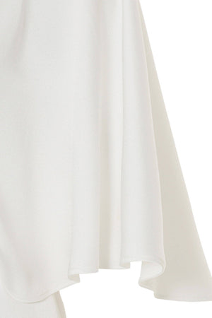 Embellished V-Neck Dress: Ecru / M NOCTURNE