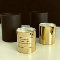 Gold Candles | Gift Box | Custom Private Label | Christmas: Black box / Cashmere Atelier 880