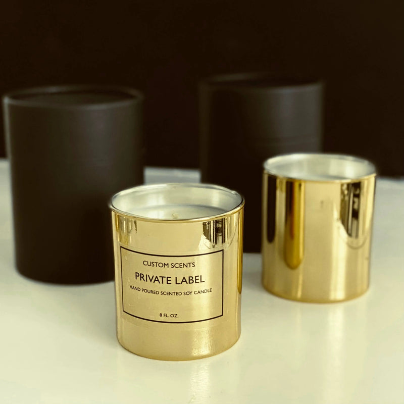 Gold Candles | Gift Box | Custom Private Label | Christmas: Black box / Cashmere Atelier 880