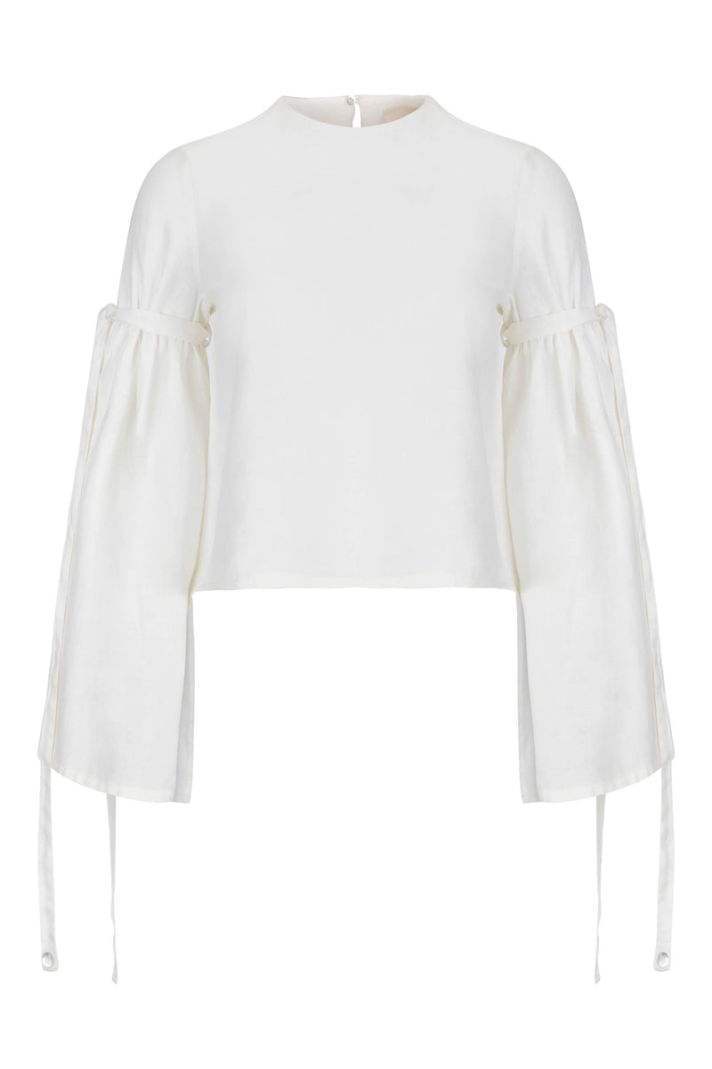 At The Imperial Linen Blouse: S Dor Raw Luxury
