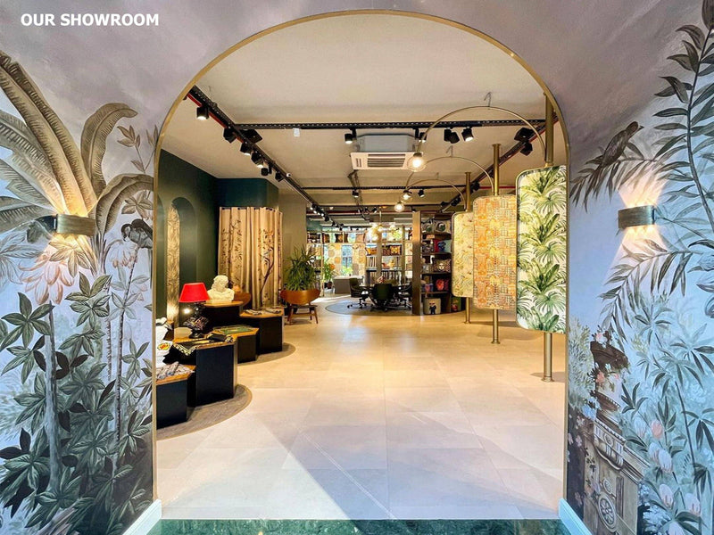 Abstract Botanical Wallpaper, Brown and Beige Wall Mural, Oversized Custom Size Wall Art, Non-Woven, Non-Adhesive, Modern Wall Paper, Removable Walloro Luxury Embossed Wallpaper
