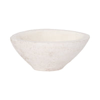 Terracotta Artisanal Tapered Rough Bowl - White, 10 in. Sagebrook Home