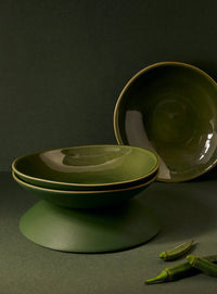 Stoneware Pasta Plate | Dadasi 9.4": Matte Black GHARYAN Stoneware & More