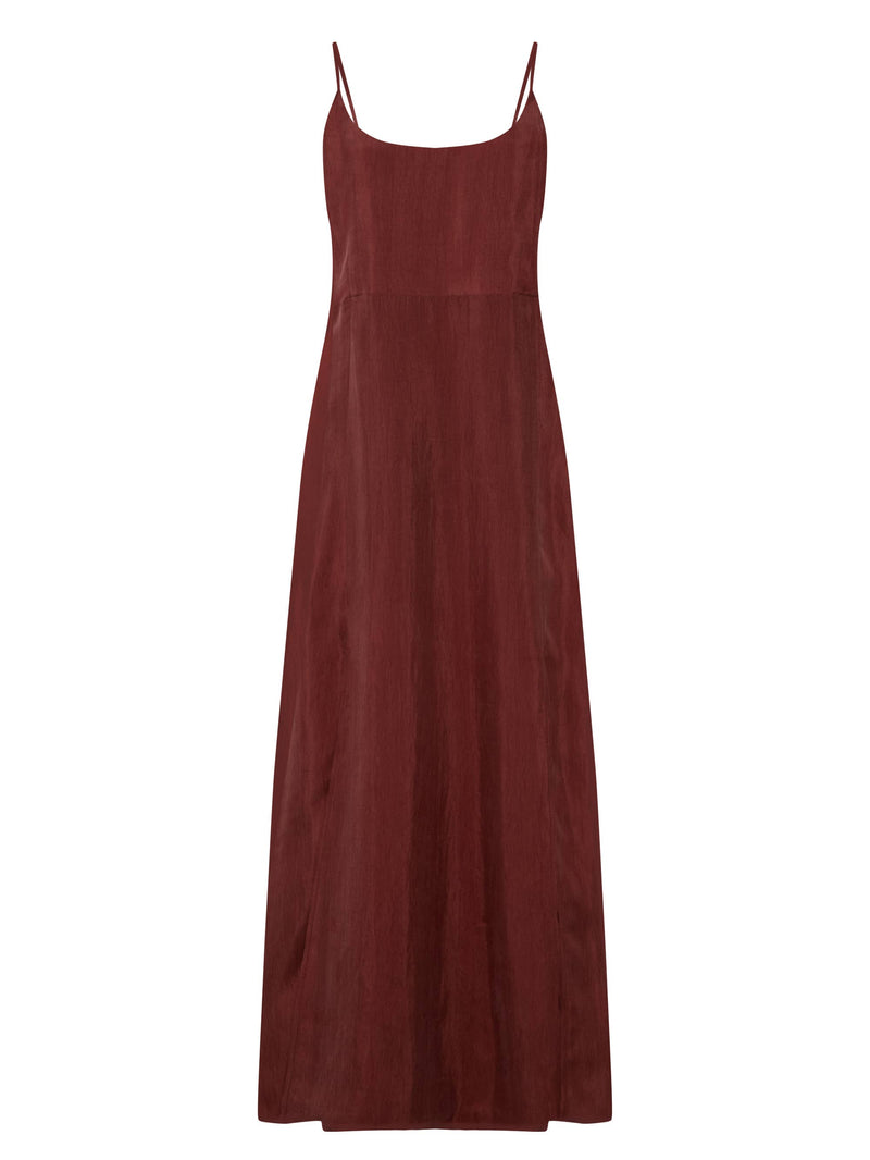 Lucid Midnight Maxi Dress - Burgundy: Burgundy / M-L The Handloom