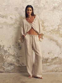 Lucid Knot Top - Sand: Sand / One Size The Handloom