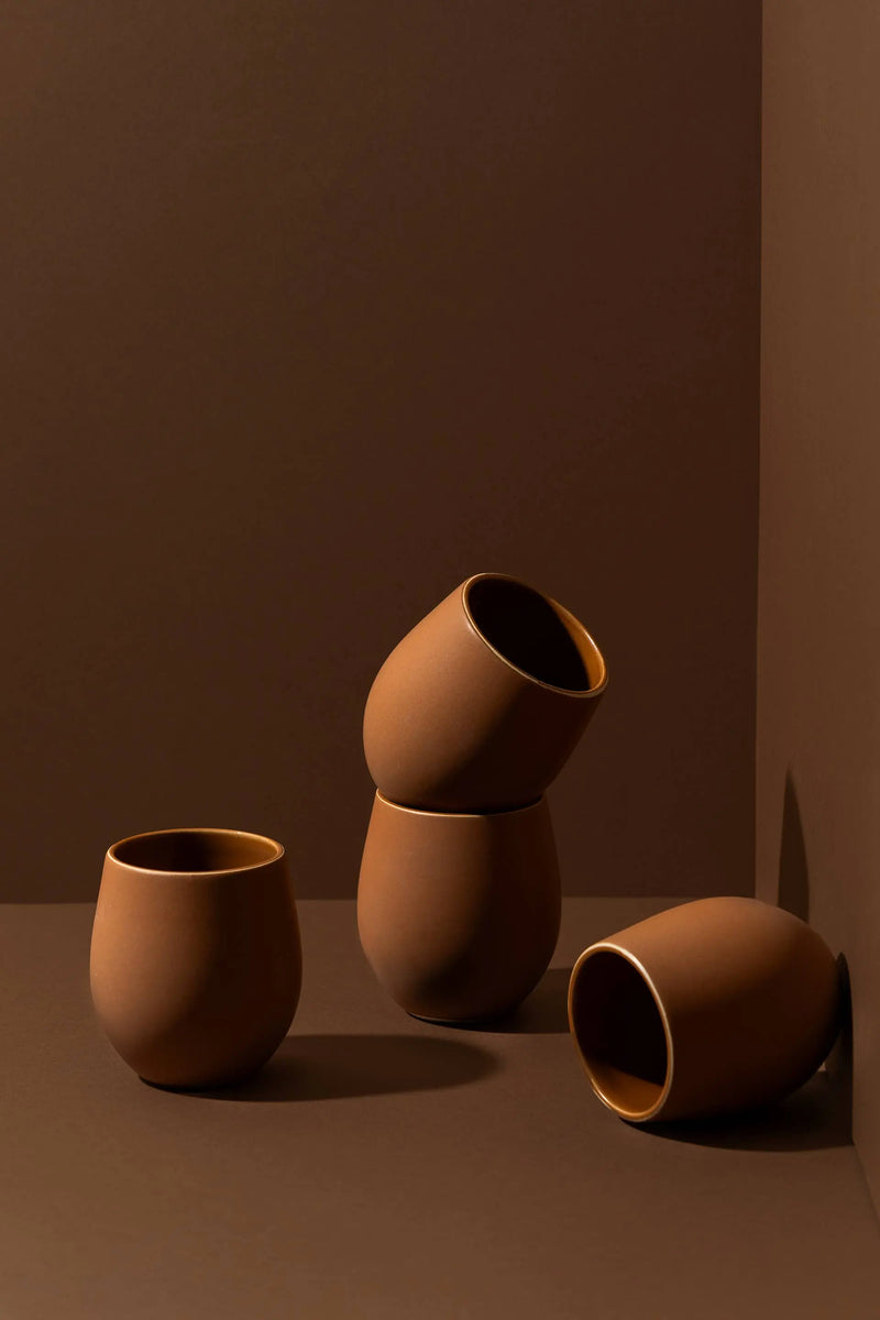 Stoneware Coffee Cup | Epa 10 oz: Matte Black GHARYAN Stoneware & More