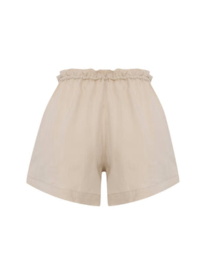 Lucid Flow Tie Shorts - Sand: Sand / S-M