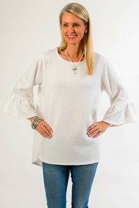 Comfy Bella Top: Black Wool Jersey / XSmall Arte Italica & Crown Linen Designs