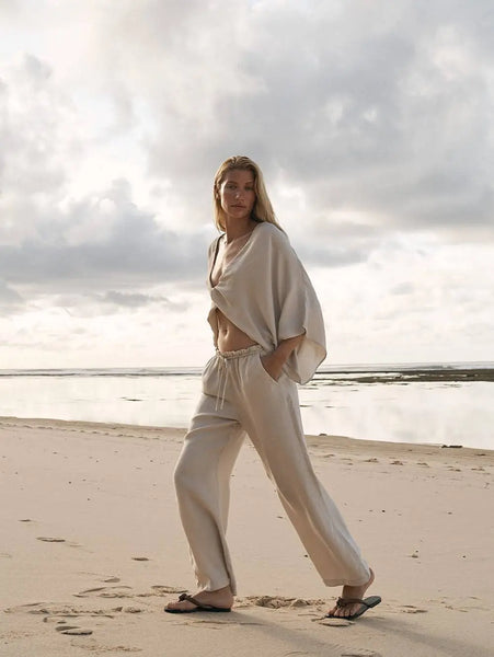 Lucid Knot Top - Sand: Sand / One Size - Million Dollar Style