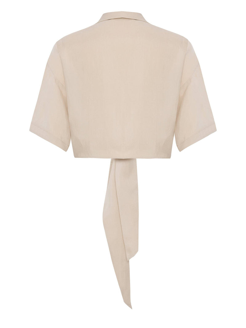 Lucid Tie Shirt - Sand: Sand / S-M The Handloom