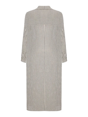 Voyage Shirt Dress - Black Stripes: Black Stripes / One Size The Handloom