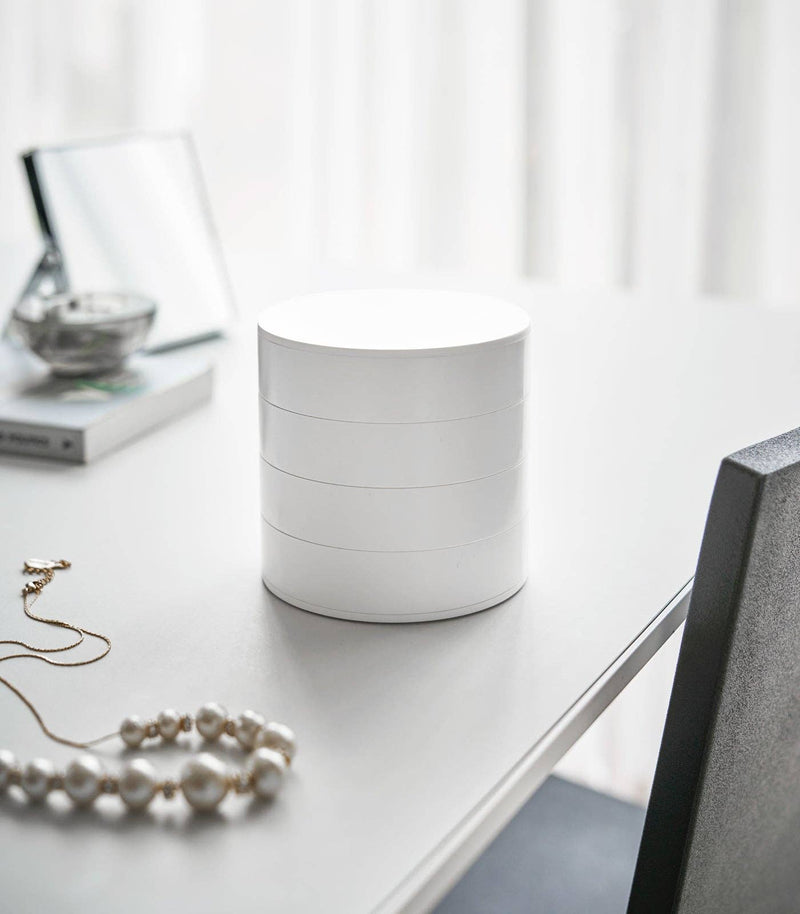 Tower Stacked Jewelry Box: White Yamazaki Home
