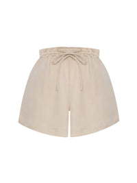 Lucid Flow Tie Shorts - Sand: Sand / S-M