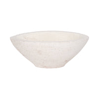 Terracotta Artisanal Tapered Rough Bowl - White, 10 in. Sagebrook Home