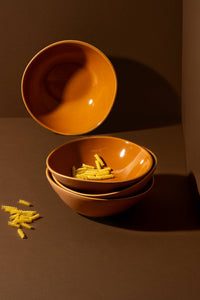 Handmade Stoneware Soup Plate | Dadasi 7.9": Matte Black GHARYAN Stoneware & Olive Wood Tableware