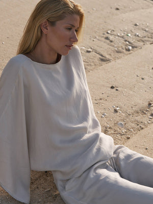 Lucid Knot Top - Sand: Sand / One Size The Handloom