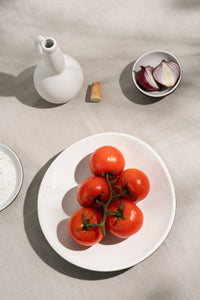 Handmade Stoneware Dinner Plate | Dadasi 10.2": Matte Black GHARYAN Stoneware & Olive Wood Tableware