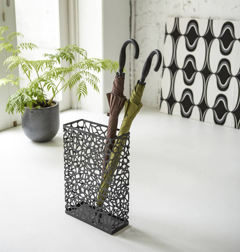 Nest Umbrella Stand - Steel - Rectangle: White Yamazaki Home
