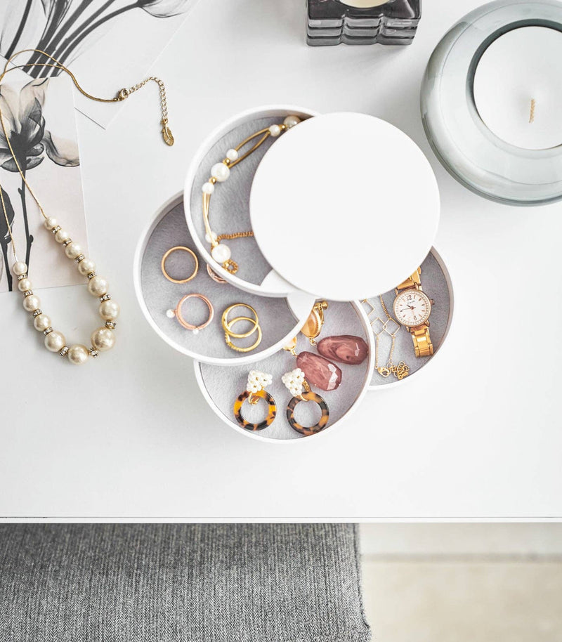 Tower Stacked Jewelry Box: White Yamazaki Home