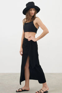 Kala Top - Black | 100% Turkish Cotton Loungewear Summer Beach Bikini Top Adjustable Straps Lightweight Different Colors Women's Clothing: Medium/Large - Million Dollar Style