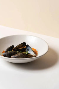 Stoneware Pasta Plate | Dadasi 9.4": Matte Black GHARYAN Stoneware & More