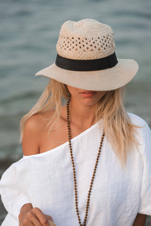 Pure Linen White Top: White Moa