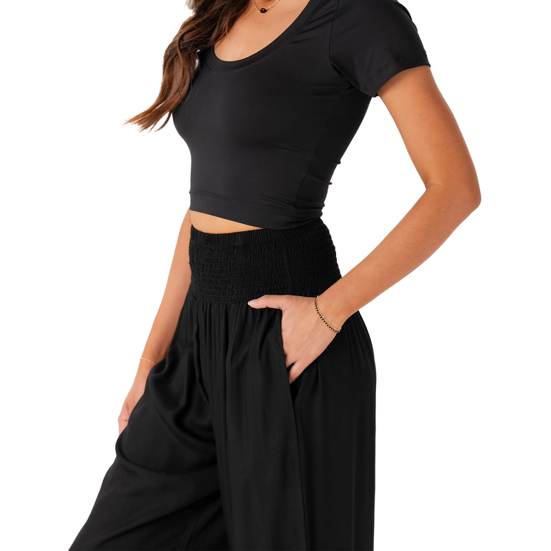 *BEST SELLER* Black Harem Pants with Pockets: M Lotus and Luna