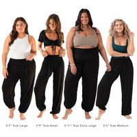 *BEST SELLER* Black Harem Pants with Pockets: M Lotus and Luna