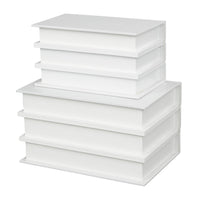 Modern White Canvas Box Set: White UMA Home Decor