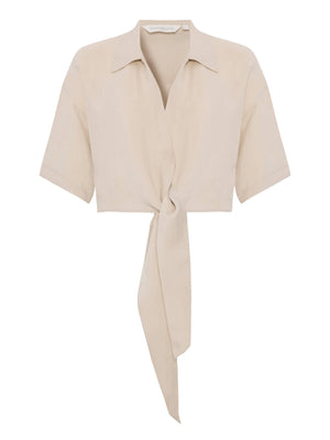 Lucid Tie Shirt - Sand: Sand / S-M The Handloom