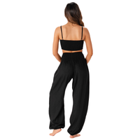 *BEST SELLER* Black Harem Pants with Pockets: M Lotus and Luna