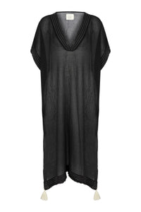 Ela Kaftan - Black: Black / One Size The Handloom