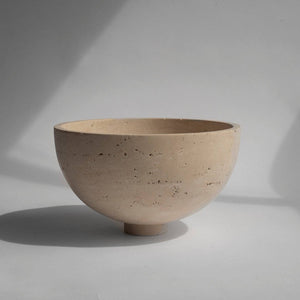 TRAVERTINE FRUIT BOWL - CENTERPIECE Kiwano Concept