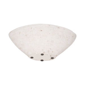 Terracotta Artisanal Tapered Rough Bowl - White, 10 in. Sagebrook Home