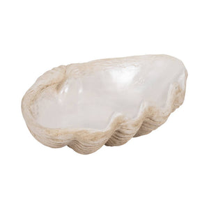 Polyresin Coastal Novelty Shell Bowl - Ivory, 16 in. Sagebrook Home