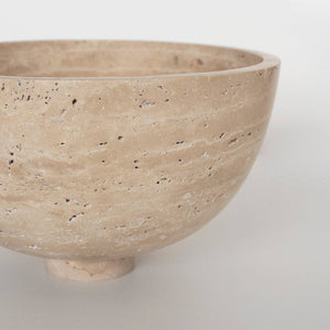 TRAVERTINE FRUIT BOWL - CENTERPIECE Kiwano Concept