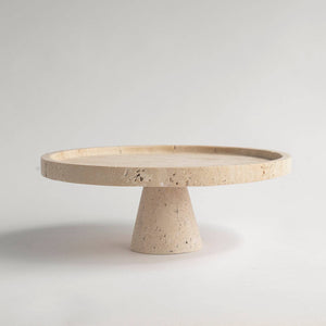 TRAVERTINE CAKE STAND Kiwano Concept