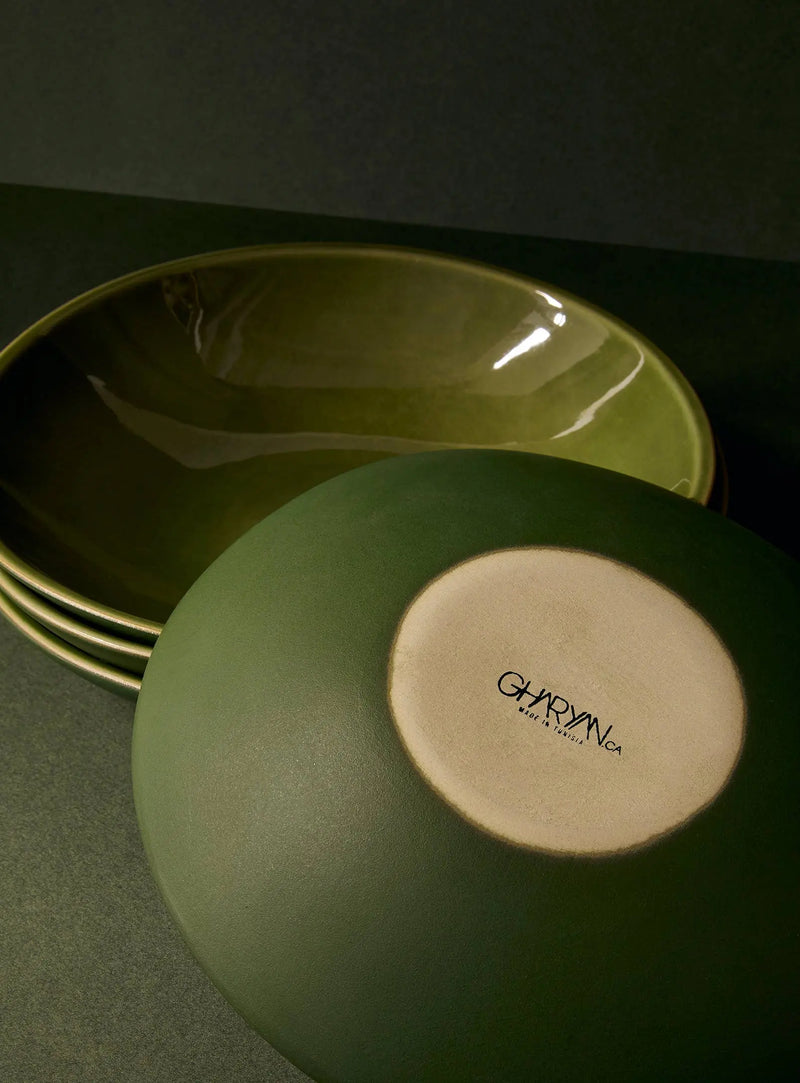 Stoneware Pasta Plate | Dadasi 9.4": Matte Black GHARYAN Stoneware & More