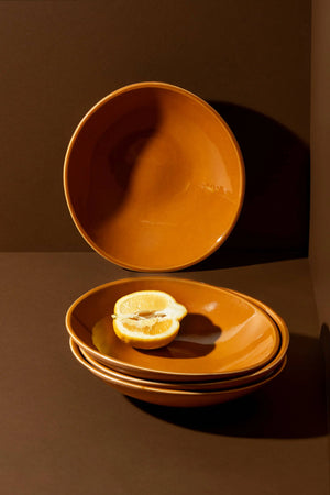Stoneware Pasta Plate | Dadasi 9.4": Matte Black GHARYAN Stoneware & More