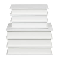 Modern White Canvas Box Set: White UMA Home Decor