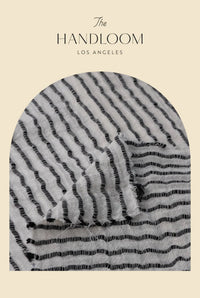 Liv Mini Ruffle Dress - Black Stripes: Black Stripes / One Size The Handloom