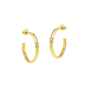 Diamond Cz Hoop Earrings Nayla Jewelry